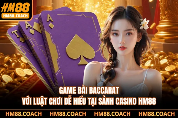 Game Bài Baccarat Với Luật Chơi Dễ Hiểu Tại Sảnh Casino HM88